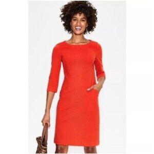 BODEN Ellen Ottoman Ribbed Pocket Dress Size 2 NWT